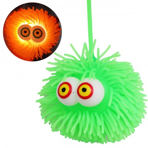 Игрушка-светяшка "Ёжик с глазками", зеленый (MiC)