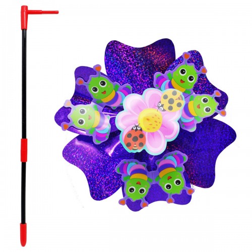 Ветрячок детский "Яркий цветочек", фиолетовый (MiC)