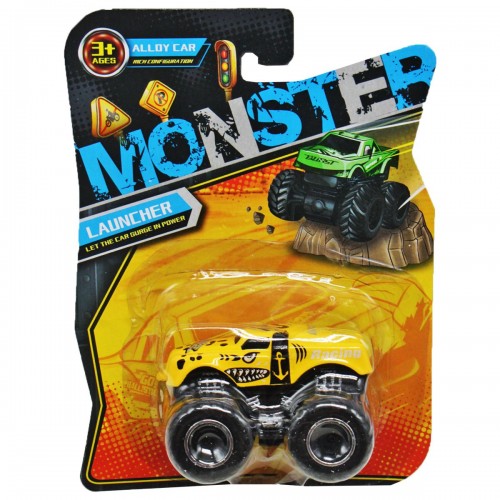 Машинка металева "Monster Track", жовта (MiC)