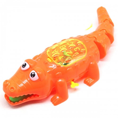 Заводна іграшка "Крокодил", 31 см – помаранчевий
