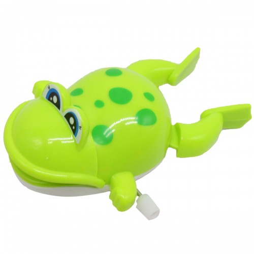 Заводная игрушка "Веселая жабка", зеленая (MiC)