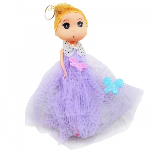 Кукла-брелок в бальном платье, сиреневый (MiC)