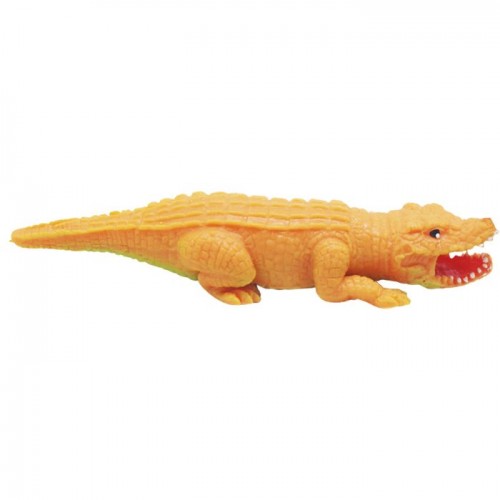 Антистрес іграшка-тягучка "Крокодил", помаранчевий (MiC)