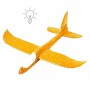 Пінопластовий планер-літачок, 48 см, зі світлом, помаранчевий (MiC)