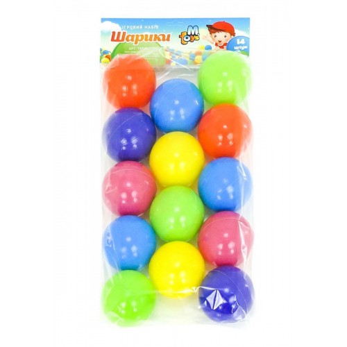 Кульки пластикові "60 мм" (14 шт) (Mtoys)