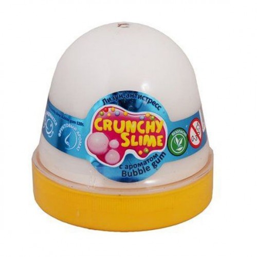 Лизун-антистрес "Crunchy Slime: Bubble gum" 120 г (Окто)