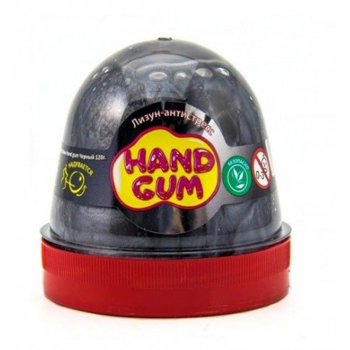 Лизун-антистресс "Hand gum" 120 г черный (MiC)