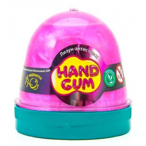 Лизун-антистресс "Hand gum" 120 г малиновый (MiC)