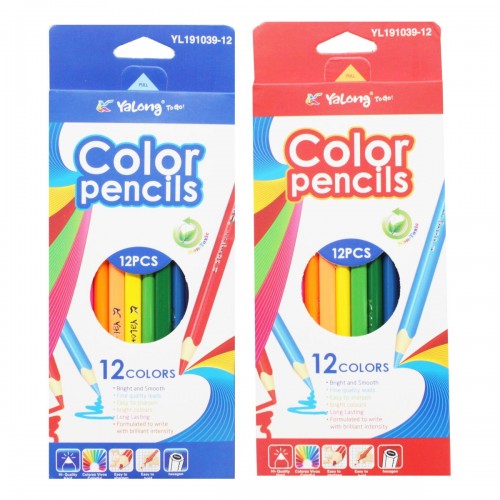 Цветные карандаши, 12 шт (YaLong)