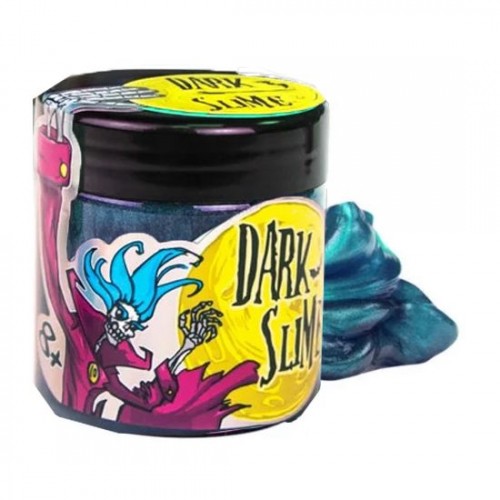 Слайм "Dark slime" перламутровый, голубой (Strateg)
