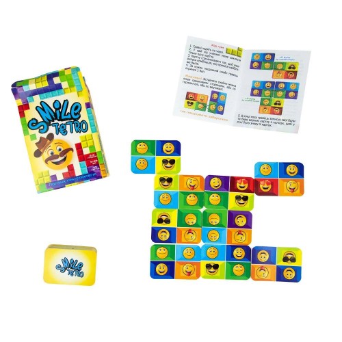 Настольная игра "Smile tetro" - развлекательный кубик