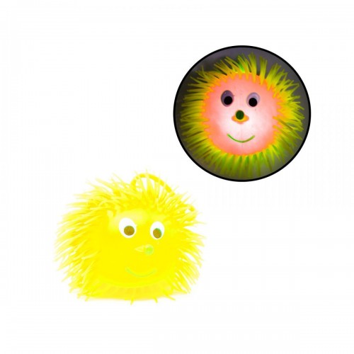 Светящийся мячик "Ёжик", желтый (9 см) (MiC)