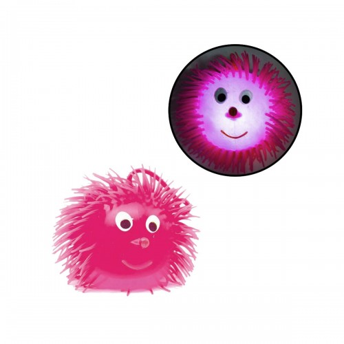 Светящийся мячик "Ёжик", розовый (9 см) (MiC)