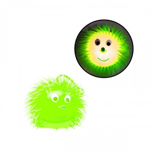 М'ячик зі світлом "Їжачок", зелений (9 см) (MiC)