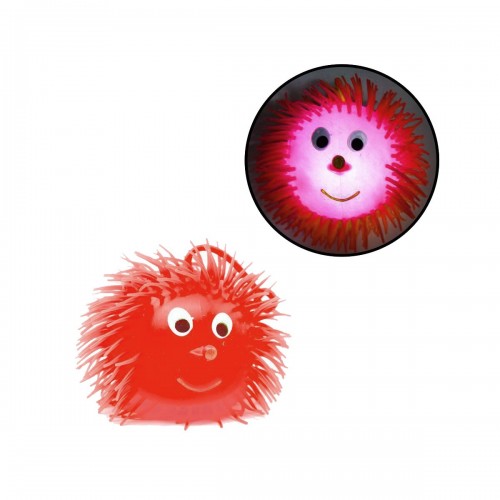 Светящийся мячик "Ёжик", красный (9 см) (MiC)