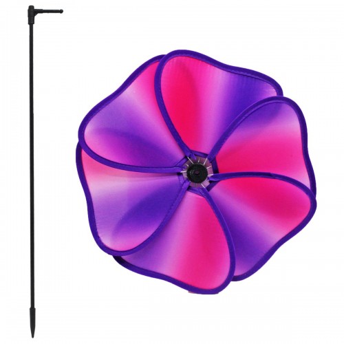 Вітрячок дитячий текстильний "Квітка", фіолетовий (MiC)