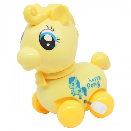 Заводная игрушка "Веселая Пони", желтая