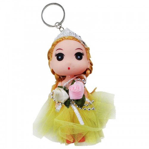 Кукла-брелок "Принцесса", желтая (11 см) (MiC)