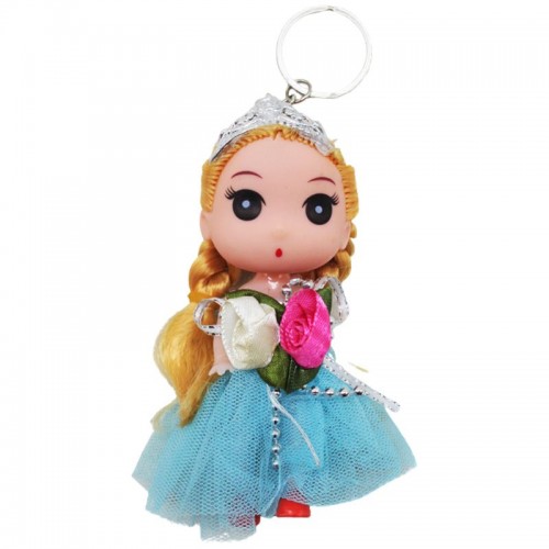 Кукла-брелок "Принцесса", голубая (11 см) (MiC)