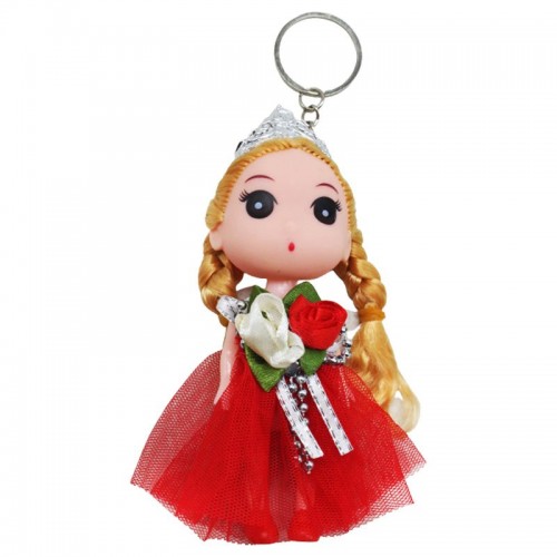 Кукла-брелок "Принцесса", красная (11 см) (MiC)
