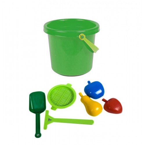 Набір для гри з піском "Волошка", зелений (Colorplast)