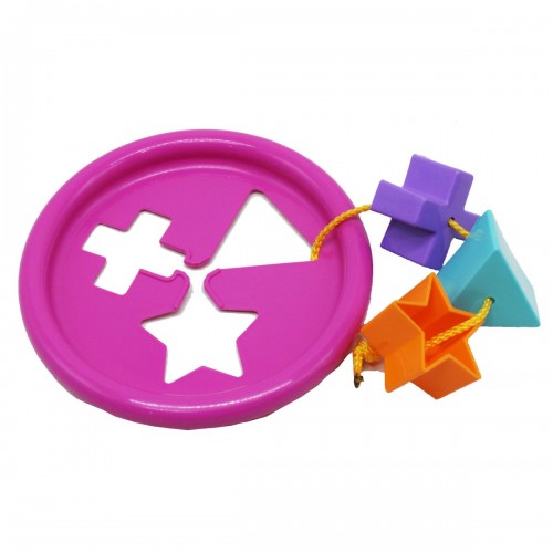 Іграшка розвиваюча "Логічне кільце" 5 ел, рожева