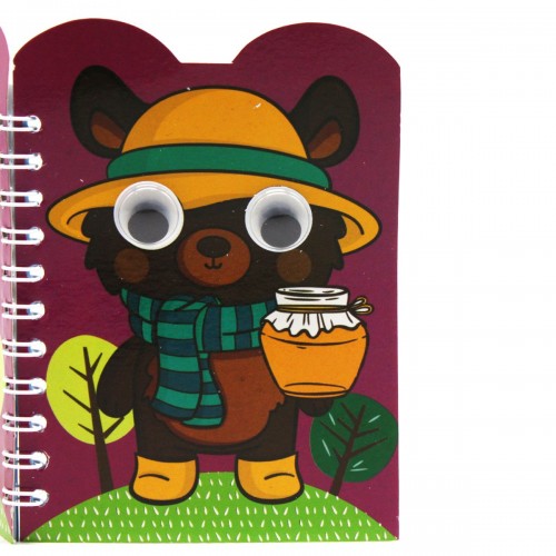 Блокнот "Оченята: Ведмідь с медом" (Апельсин)