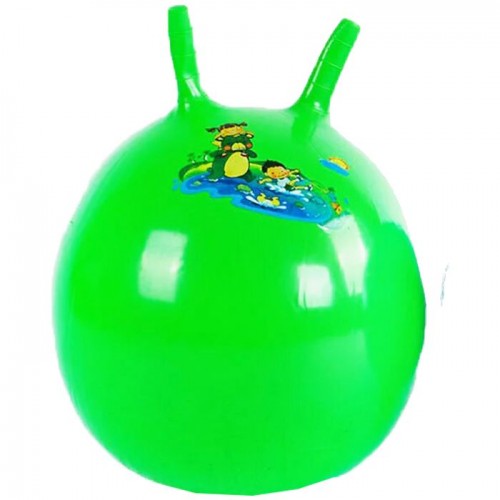 М`яч для фітнесу з ріжками, 45 см (зелений) (MiC)