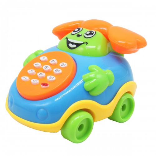 Музыкальная игрушка "Машинка-телефон", голубой (MiC)