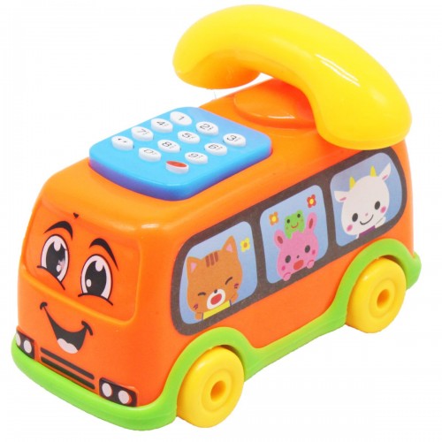 Музыкальная игрушка "Автобус-телефон", оранжевый