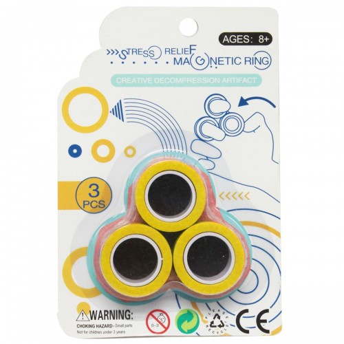 Игра-антистресс "Magnetic Ring", желтый (MiC)