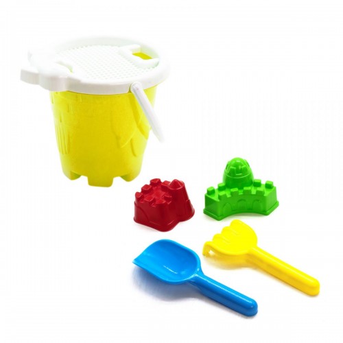 Песочный набор "Маленький замок" (жёлтый) (Toys Plast)