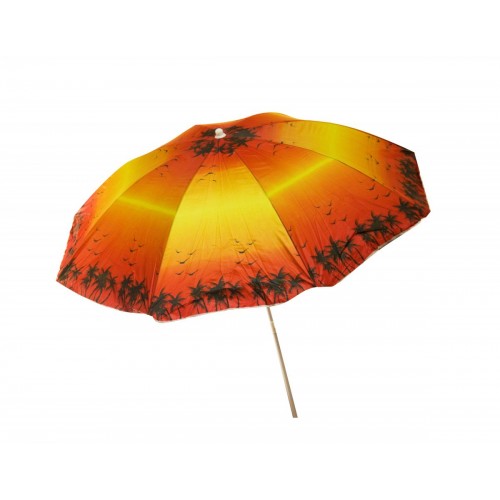 Зонт пляжный "Пальмы" (красный) (MiC)