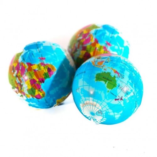 Мячик фомовый "Земной шар", 12 шт. в комплекте (MiC)