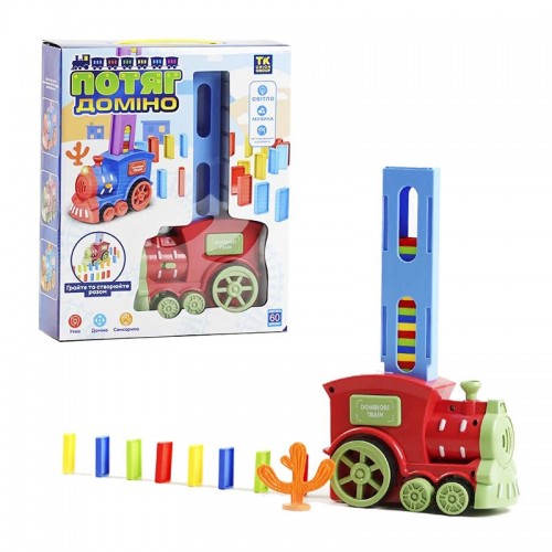 Інтерактивна іграшка "Потяг Доміно" - червоний