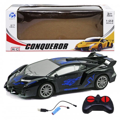 Машина на радіокеруванні Lamborghini, чорно-синя