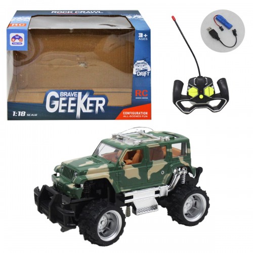 Джип радіокерований "Jeep Wrangler" – військовий (зелений)
