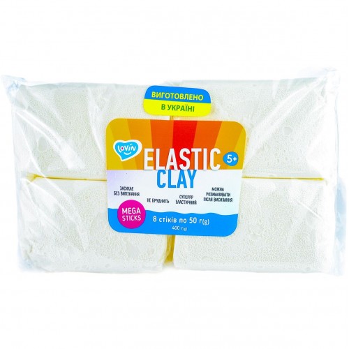 Набор воздушного пластилина "Elastic Clay White" (Окто)