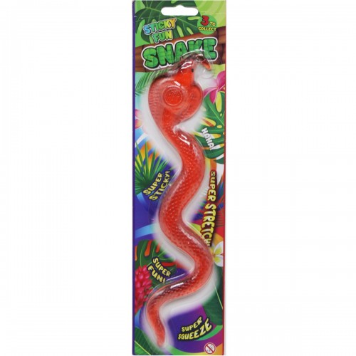 Игрушка лизун "Змея", красная (28 см) (MiC)