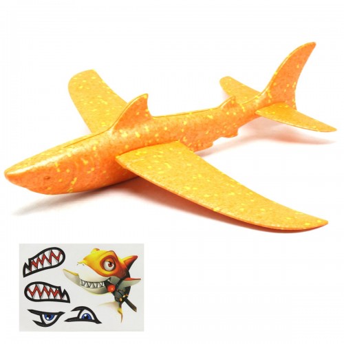 Пенопластовый планер "Акула" (оранжевый) (MiC)