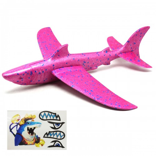 Пенопластовый планер "Акула" (розовый) (MiC)