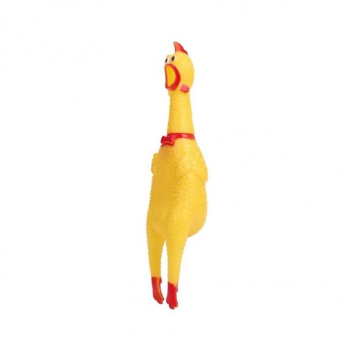 Резиновая игрушка "Кричащая курица" (17 см) (MiC)