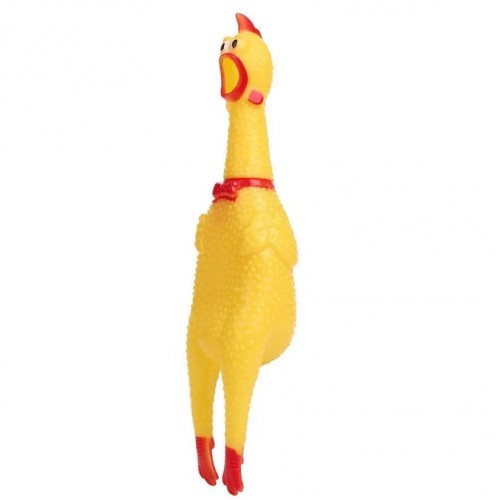 Резиновая игрушка "Кричащая курица" (30 см) (MiC)
