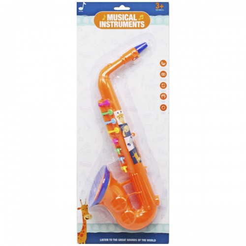 Детский музыкальный инструмент "Саксофон" (оранжевый) (Xinya Toys)