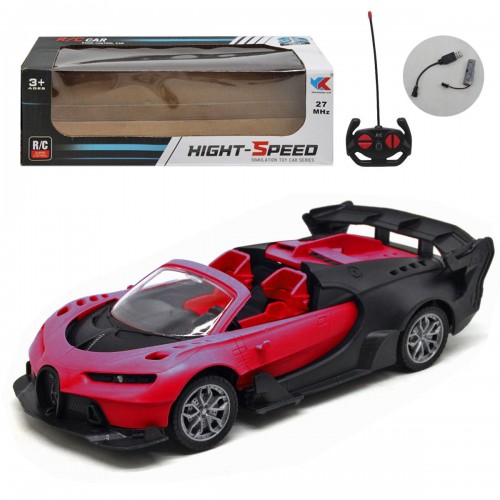 Машинка Bugatti (красная) на радиоуправлении