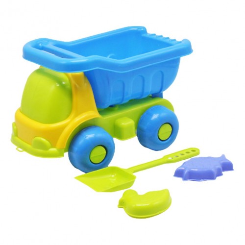 Пластикова вантажівка + пісочний набір, салатово-блакитний (Kinderway)