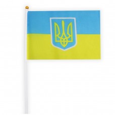 Флаг Украины с тризубом, 30 х 20 см