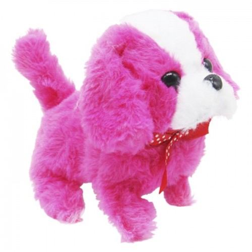 Интерактивная собачка "Пончик", розовая