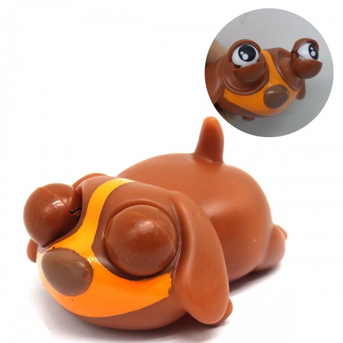 Іграшка-антистрес "Глазастики: Такса", коричневий (MiC)