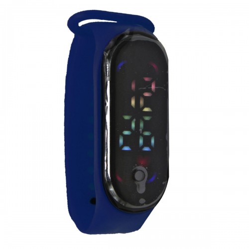Электронные часы с цветным дисплеем, синий (MiC)